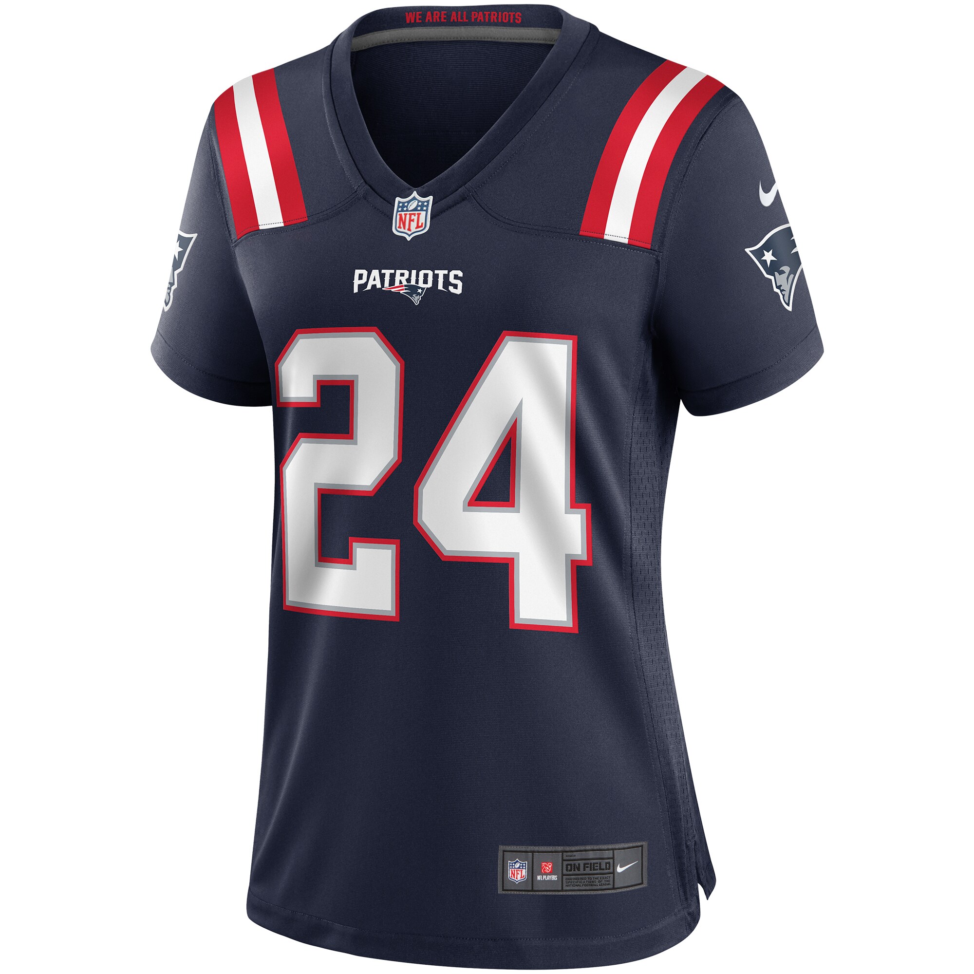 New England Patriots Ty Law Navy Game Retired Player NFL Jersey Women's