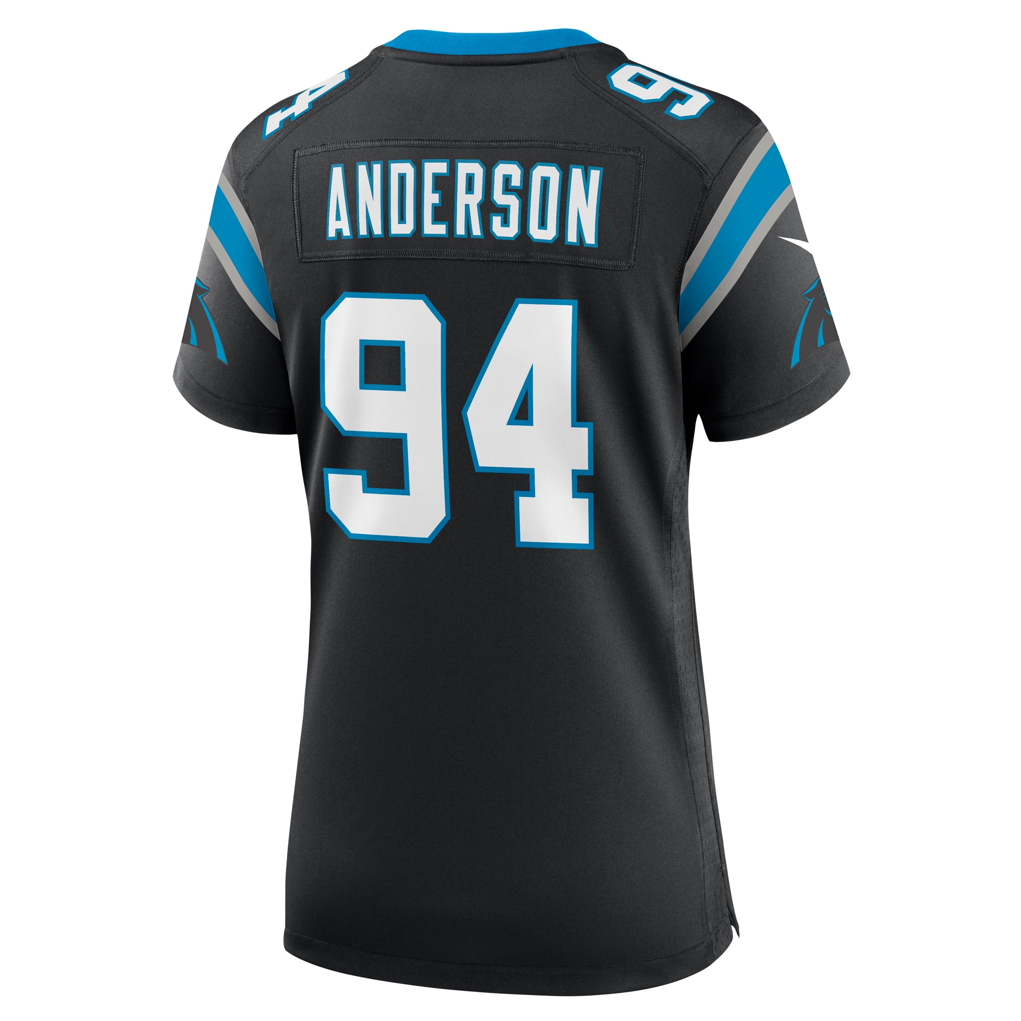 Carolina Panthers Henry Anderson Black Team Game NFL Jersey Women's