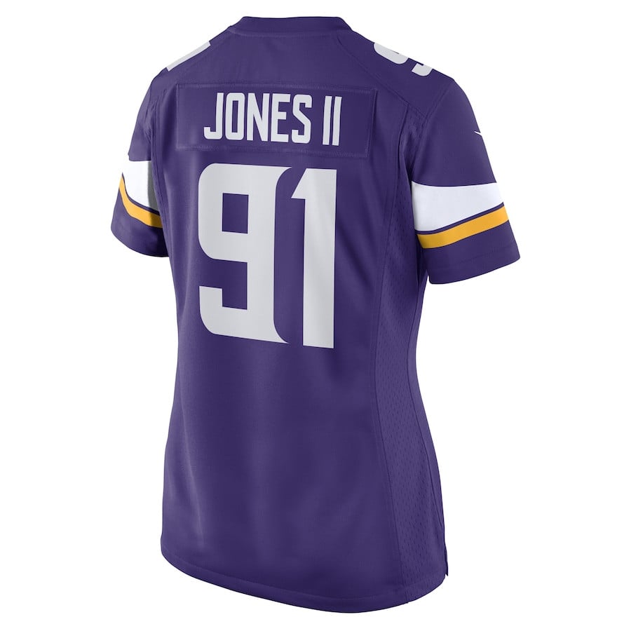 Patrick Jones II 91 Minnesota Vikings Game Purple NFL Jersey Women's