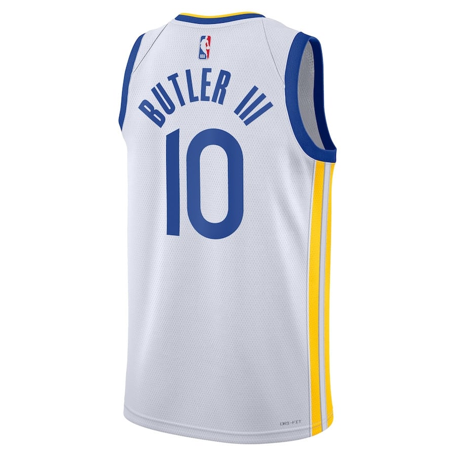 Jimmy Butler 10Golden State Warriors Unisex Swingman Association Editio White NBA Jersey Unisex