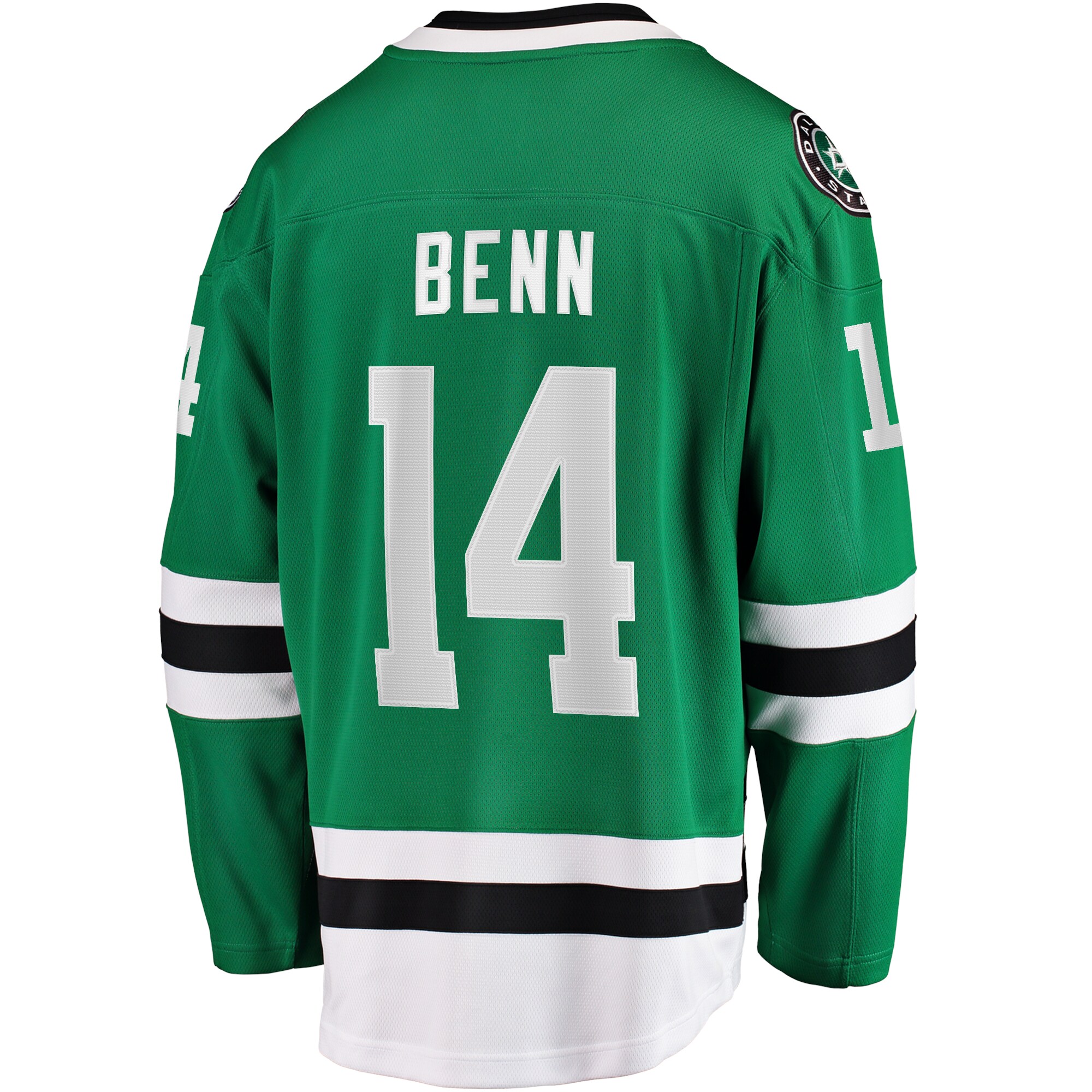 Dallas Stars Jamie Benn Kelly Green Captain Patch Home Breakaway NHL Jersey Men's