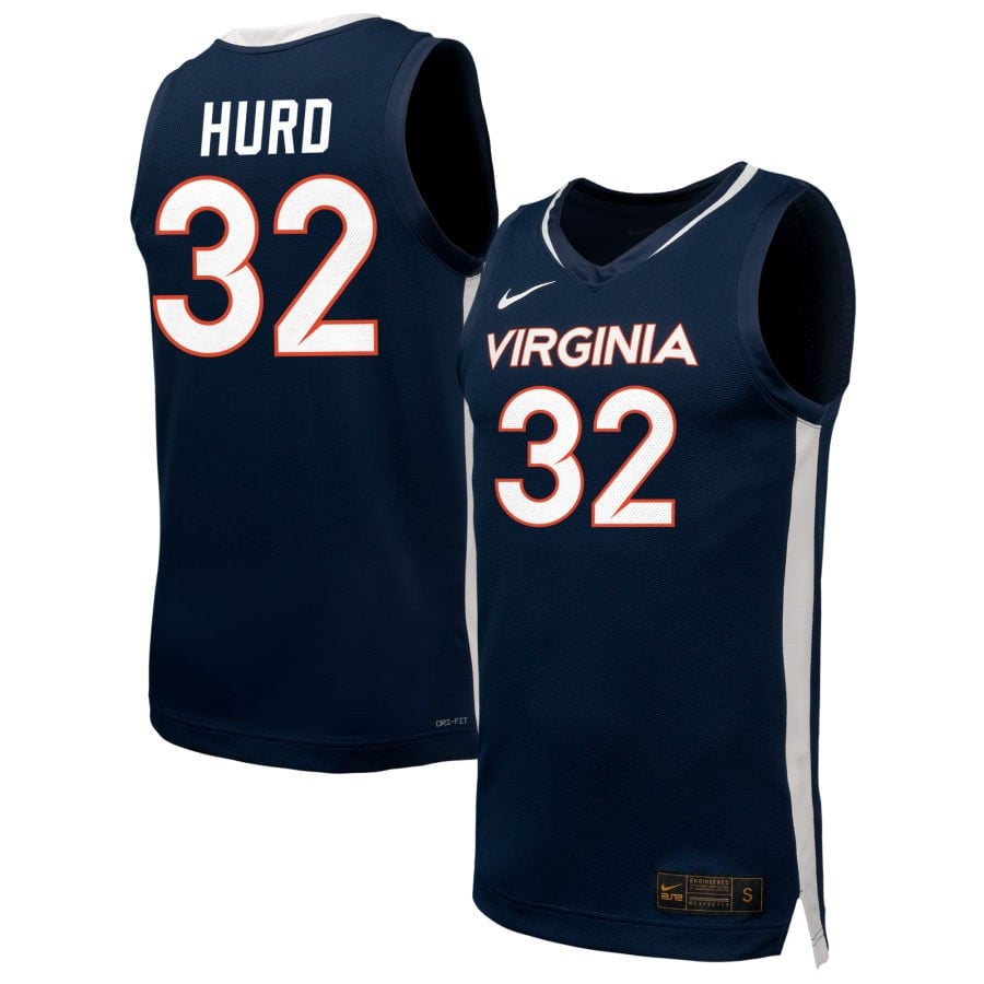 Breona Hurd 32 Virginia Cavalier Unisex NIL Navy NCAA Jersey Unisex