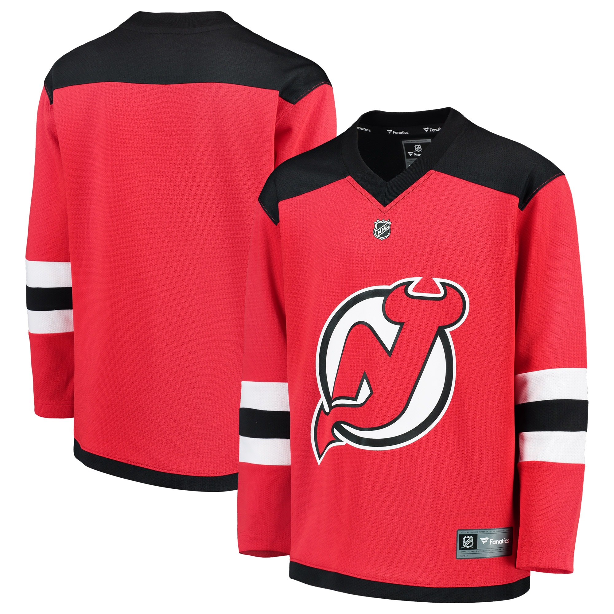 New Jersey Devils Red Home Blank NHL Jersey Youth