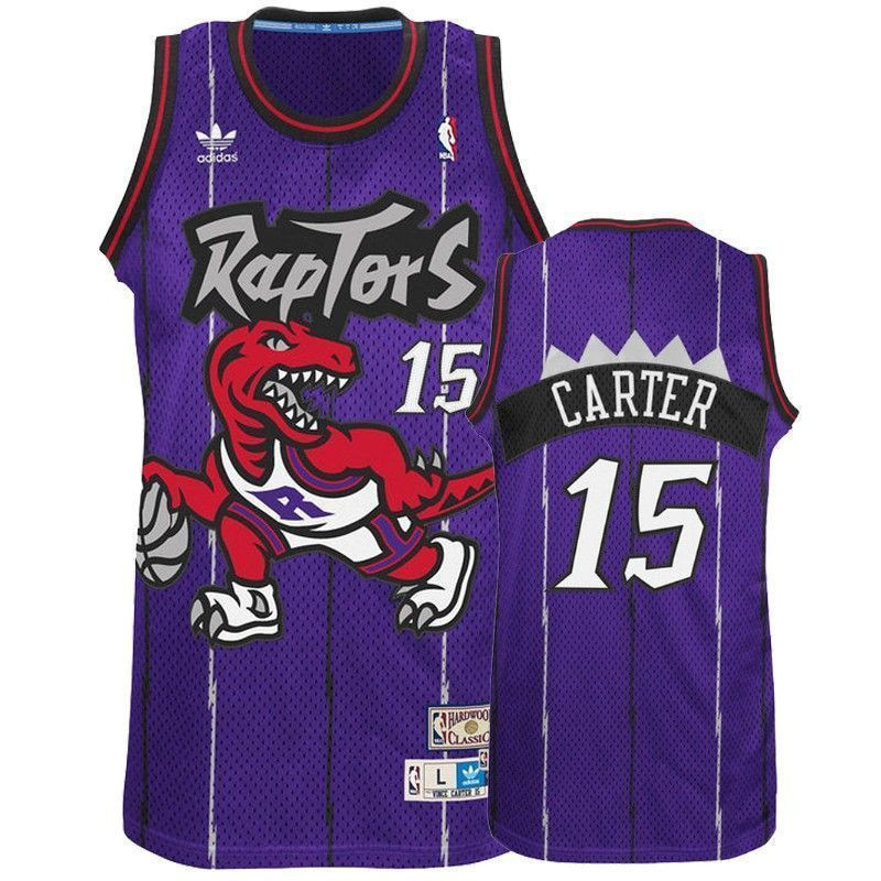 Toronto Raptors 15 Vince Carter Hardwood Classics Purple NBA Jersey Men's