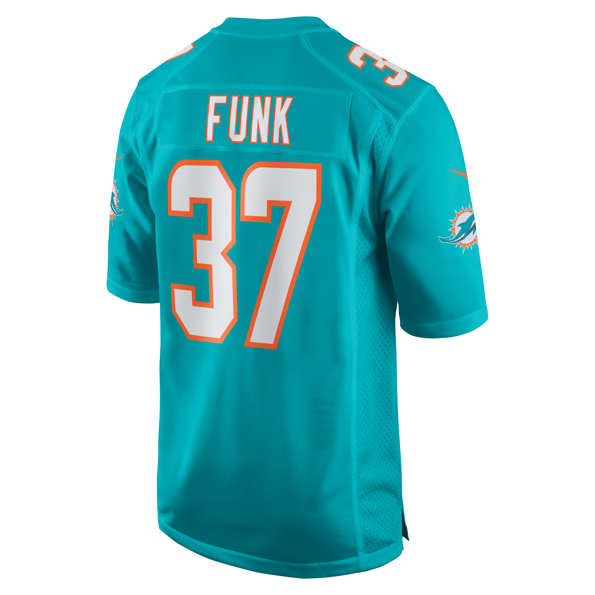 Miami Dolphins Jake Funk Aqua Game NFL Jersey Men's