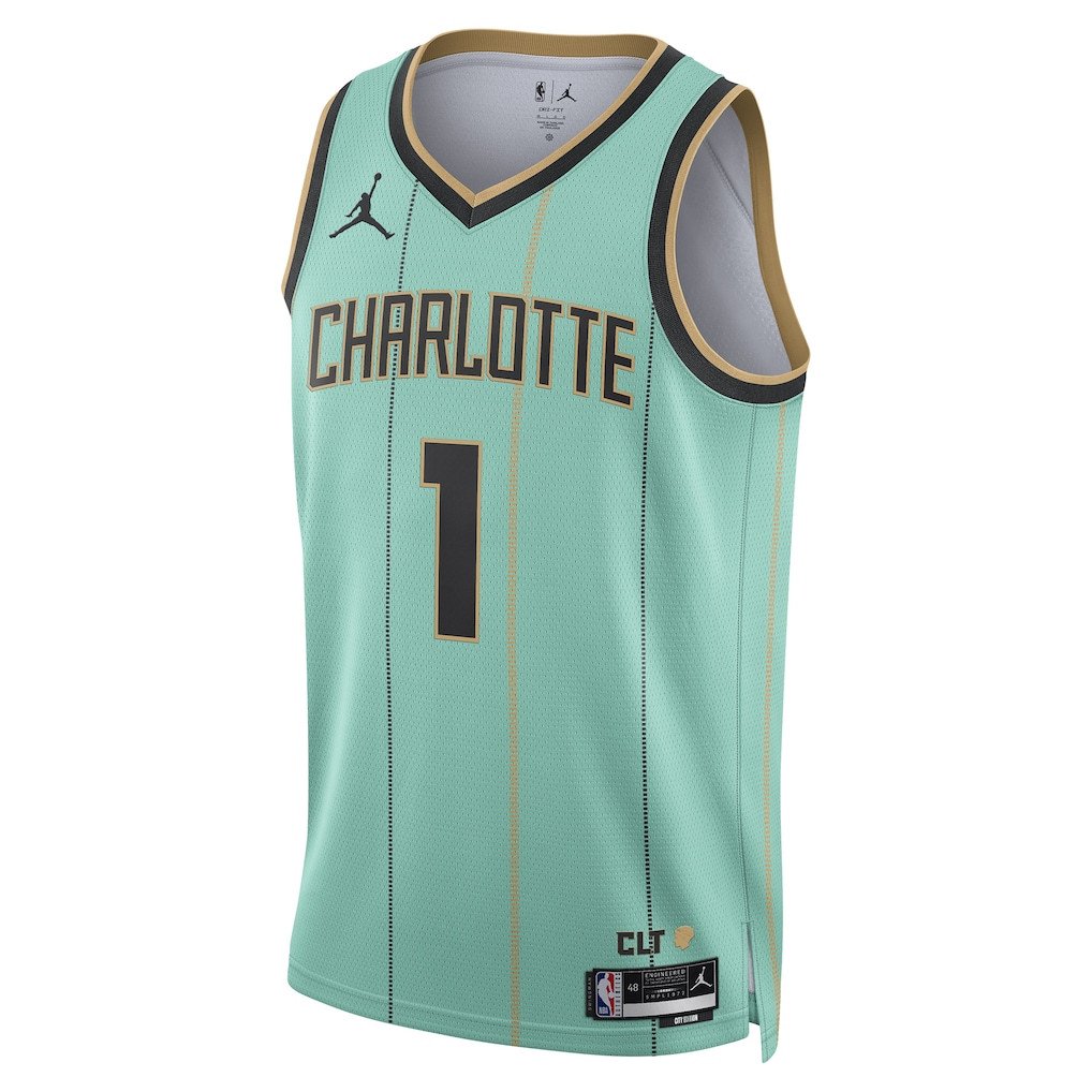 LaMelo Ball 1 Charlotte Hornets Unisex 2024/25 Swingman Player City Edition Mint NBA Jersey Unisex