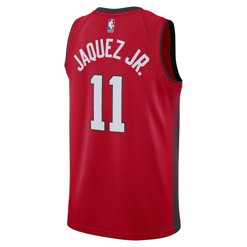 Jaime Jaquez Jr. 11 Miami Heat Unisex 2024/25 Swingman Player City Edition Red NBA Jersey Unisex