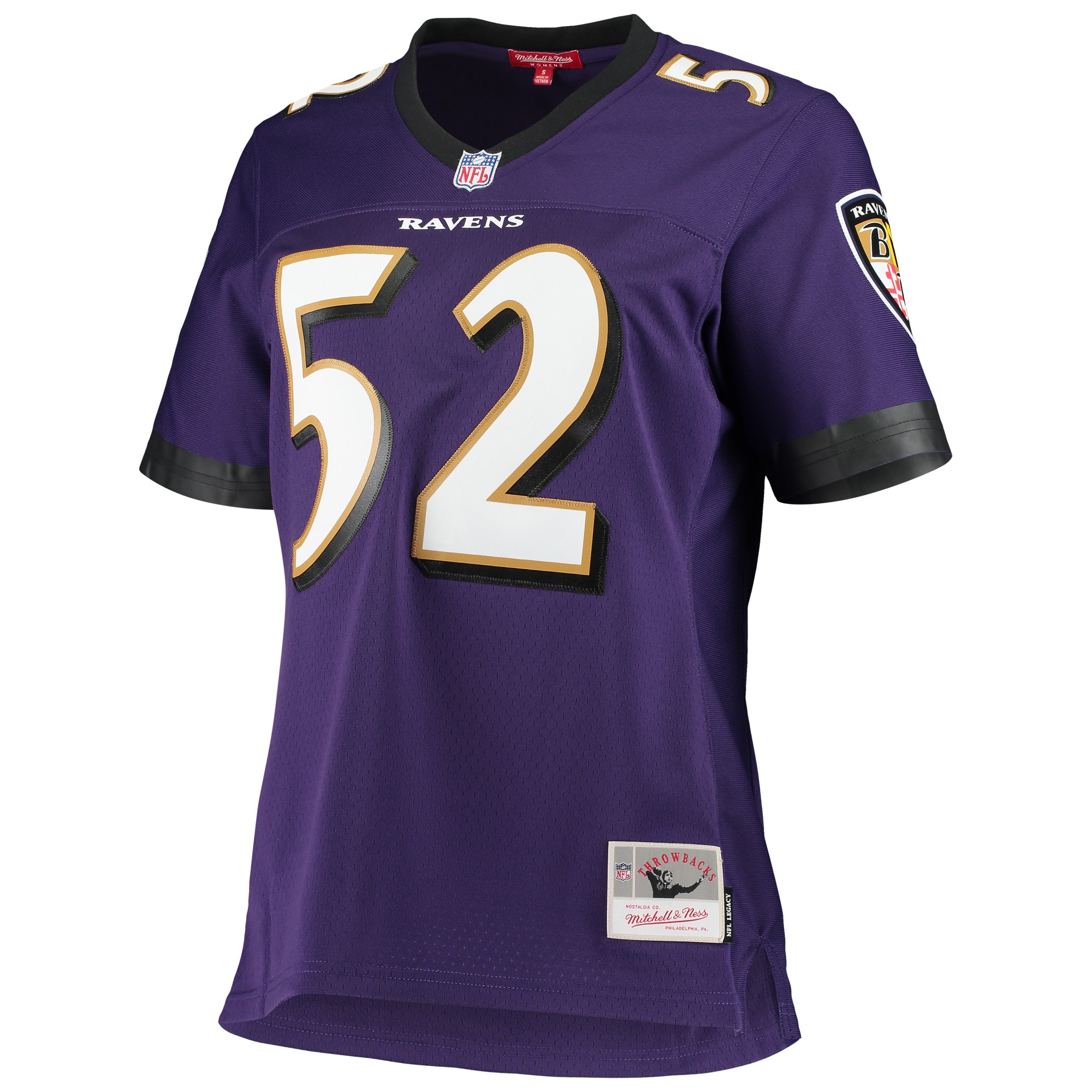 Baltimore Ravens Ray Lewis Mitchell Ness Purple Legacy Team NFL Jersey Women's