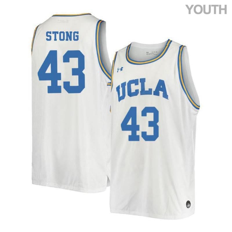 43 Russell Ston White Retro Elite UCLA Bruins NCAA Jersey Youth