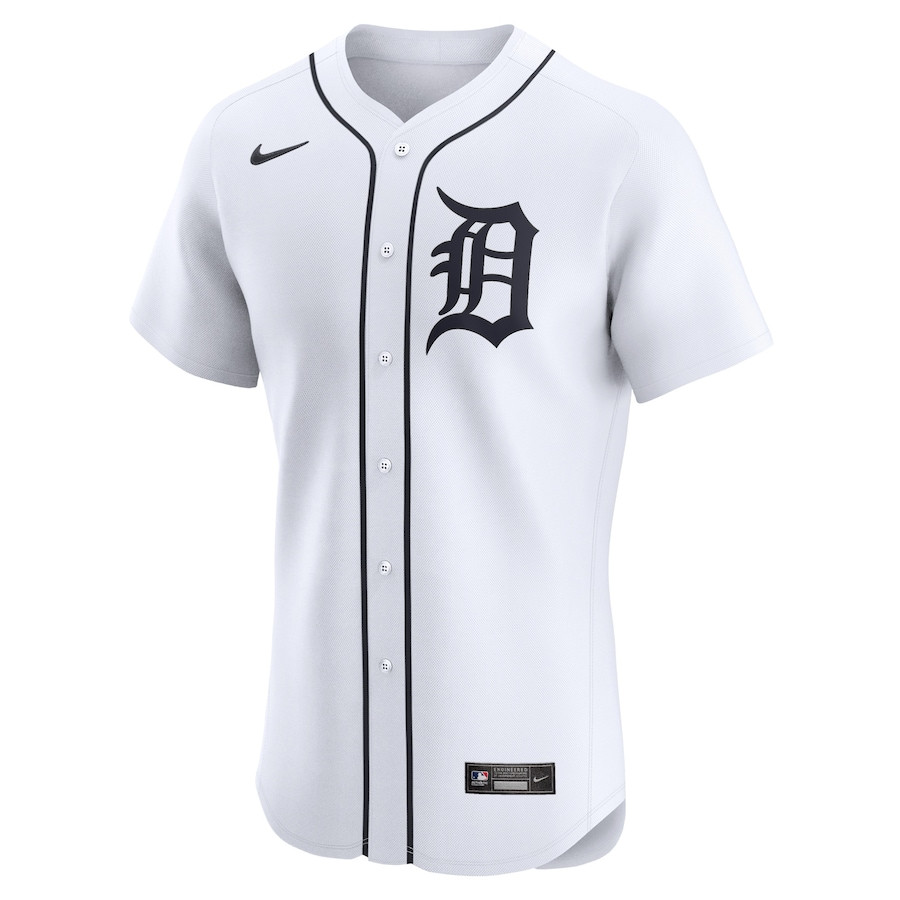 Zach McKinstry 39 Detroit Tigers Home Elite Player White MLB Jersey Men's