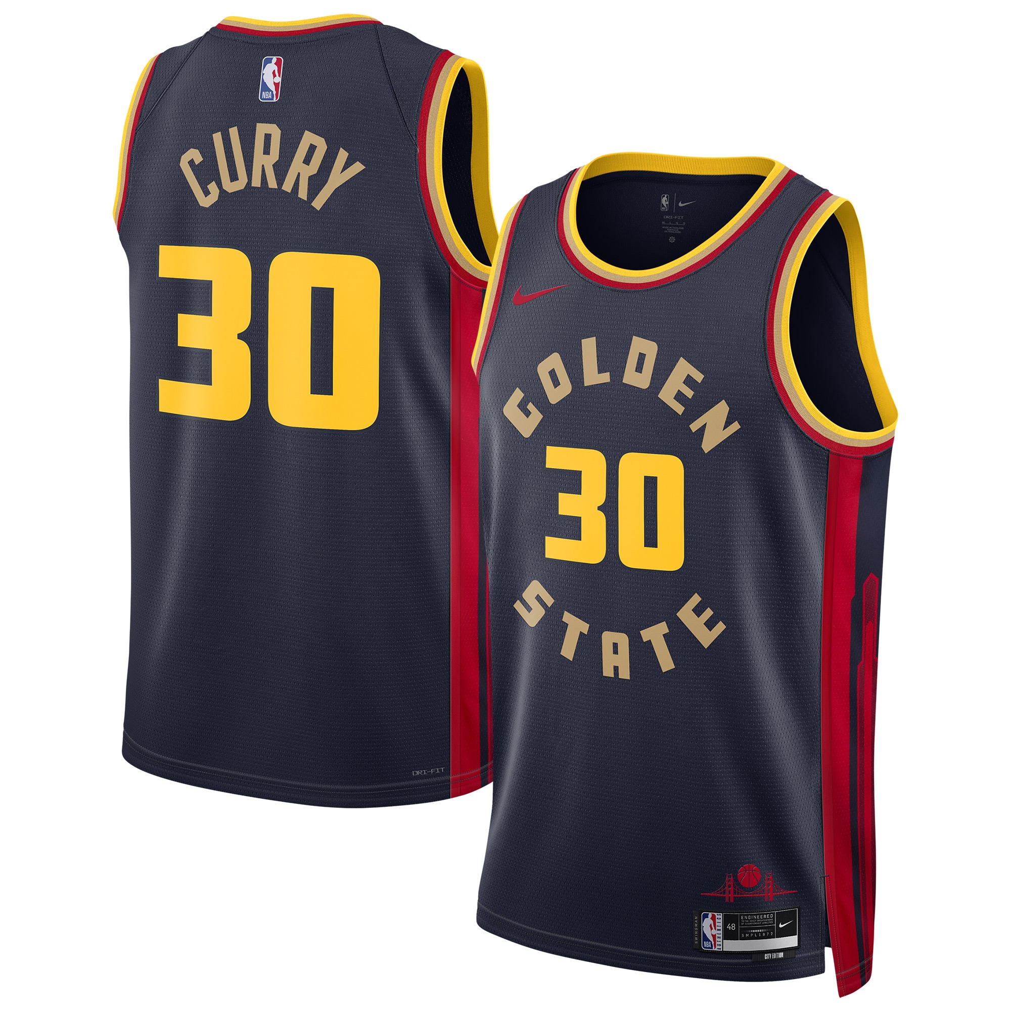Golden State Warriors City Edition Swingman -Stephen Curry NBA Jersey Men's