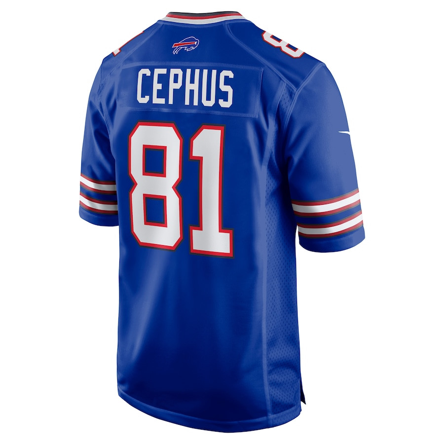 Quintez Cephus 72 Buffalo Bills Team Game Royal NFL Jersey Men's