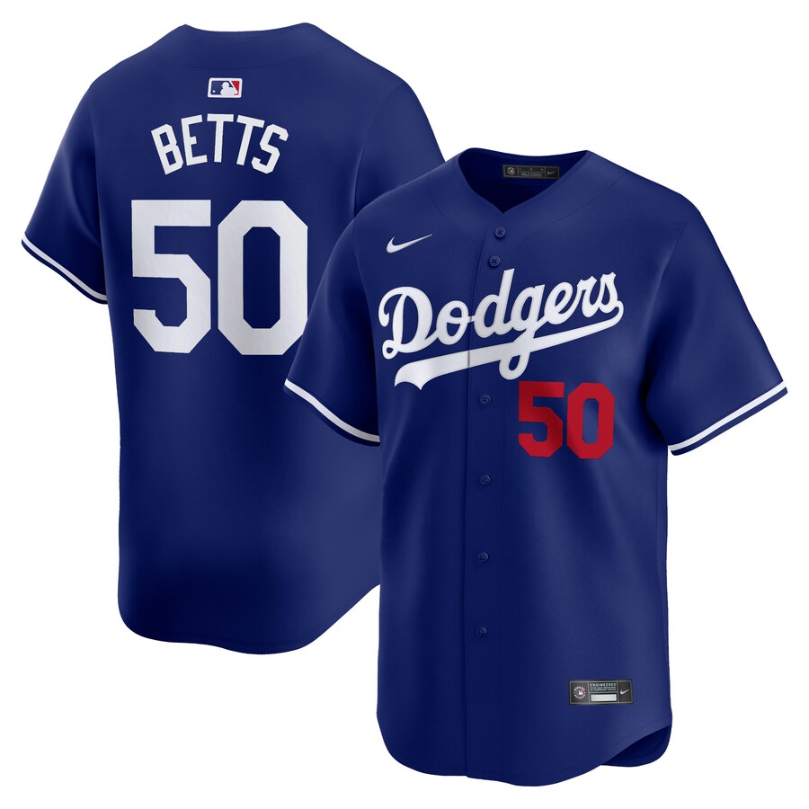 Mookie Betts Los Angeles Dodgers Alternate Limited Player Jersey Royal