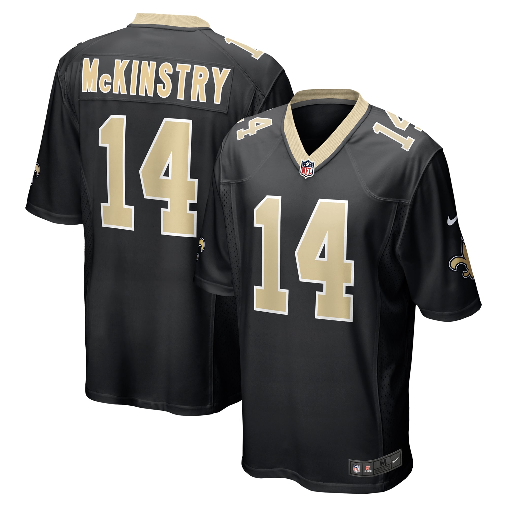 New Orleans Saints Ga'Quincy McKinstry Black Player Game NFL Jersey Men's