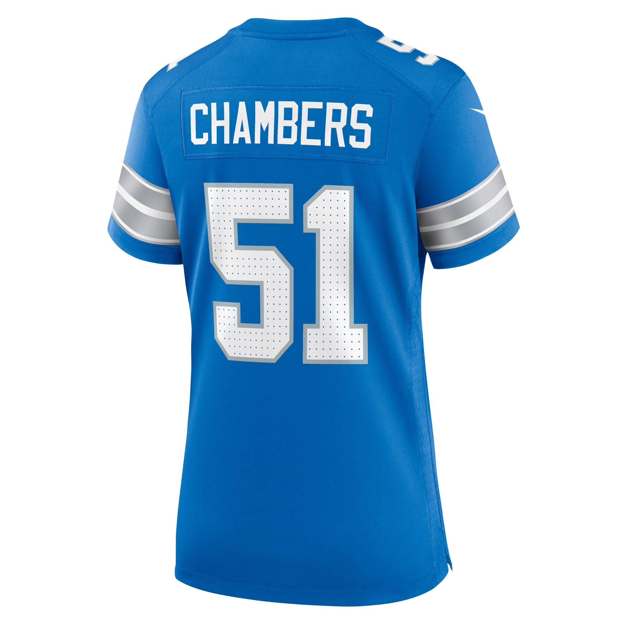 Detroit Lions Steele Chambers Blue Game NFL Jersey Women's