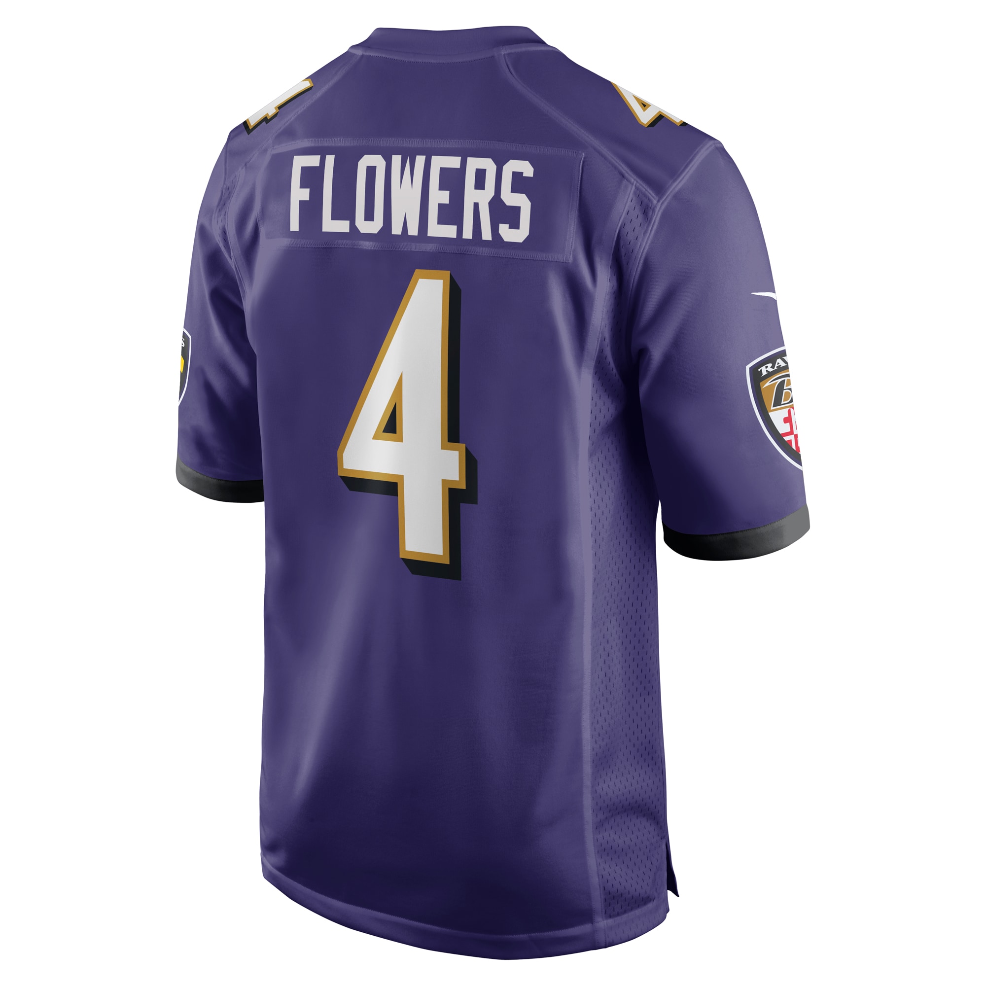 Baltimore Ravens Zay Flowers Purple Game NFL Jersey Men's