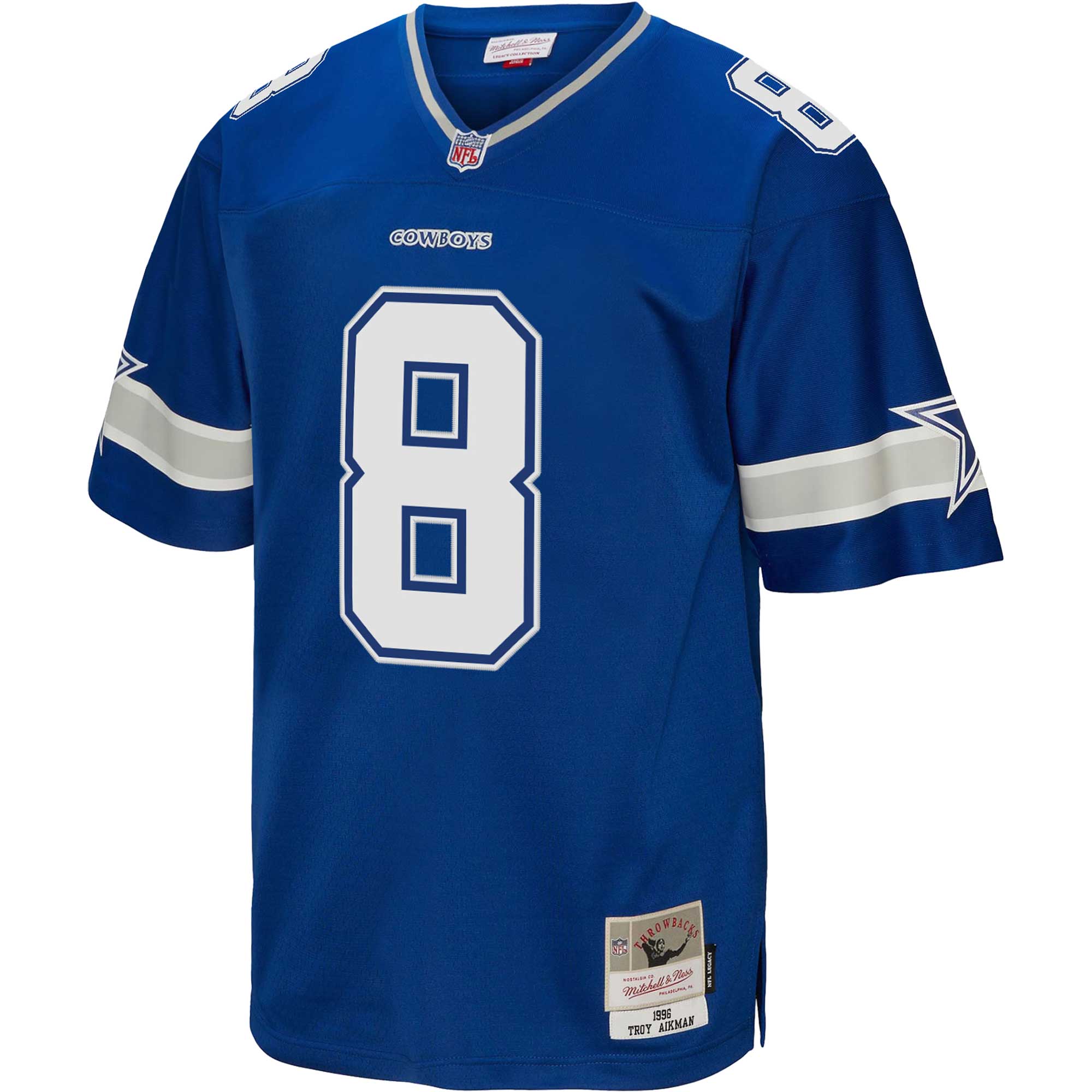 Dallas Cowboys Troy Aikman Mitchell Ness Royal Legacy NFL Jersey Men's