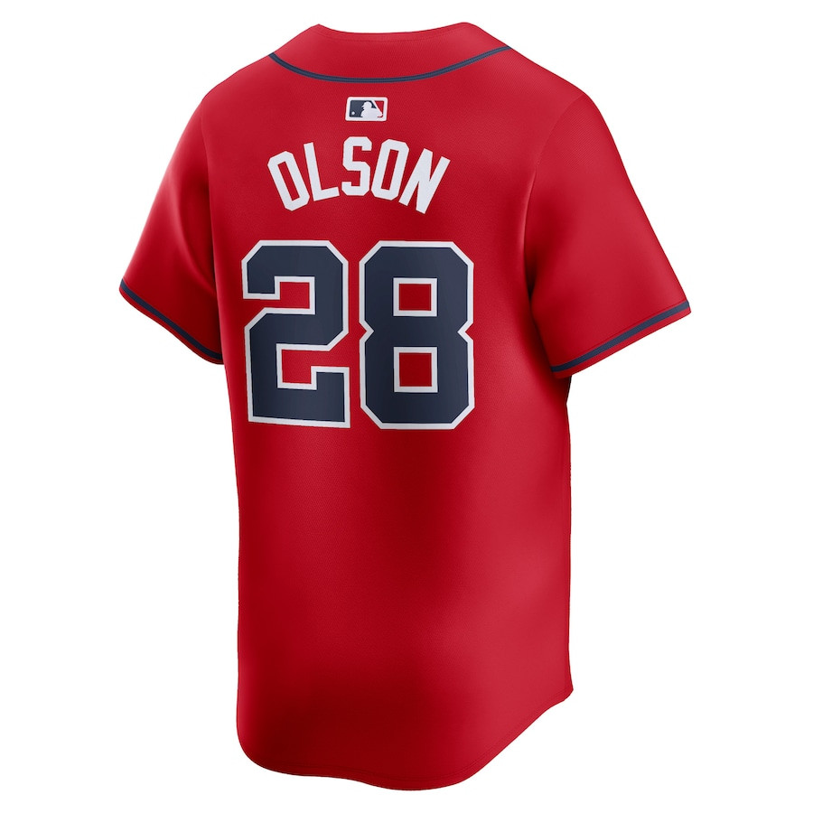 Matt Olson 28 Atlanta Braves Alternate Limited Red MLB Jersey Men's