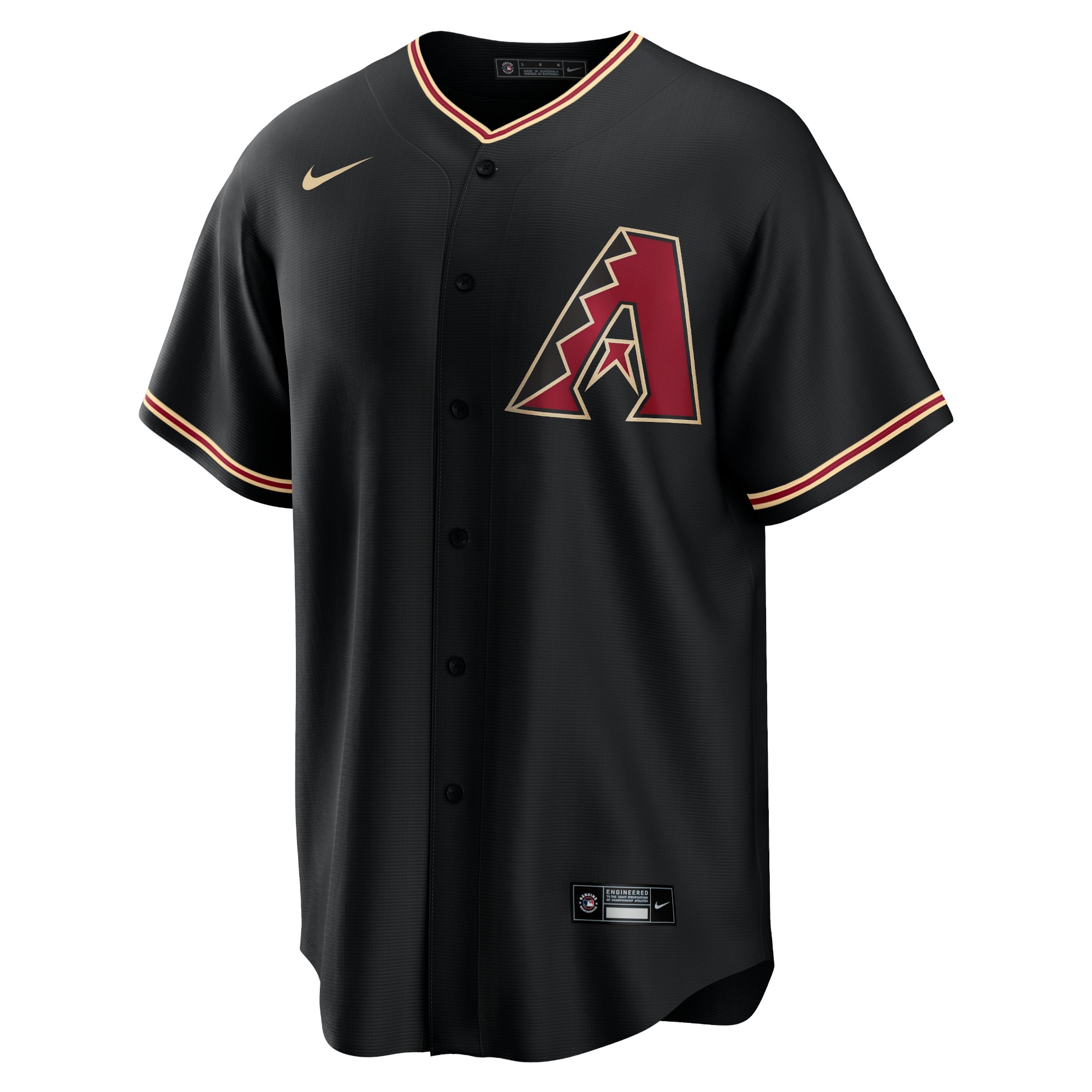 Arizona Diamondbacks Black Alternate Team MLB Jersey Men's