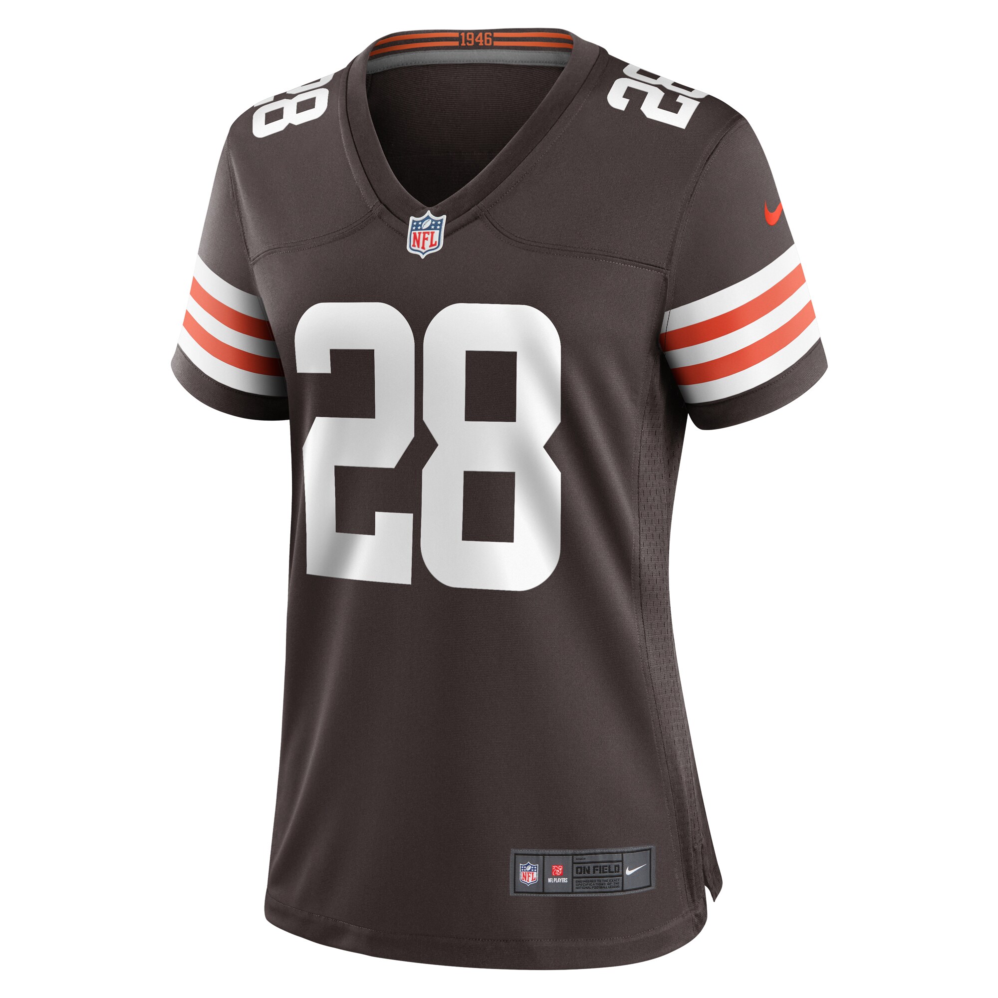 Cleveland Browns Mike Ford Brown Team Game NFL Jersey Women's