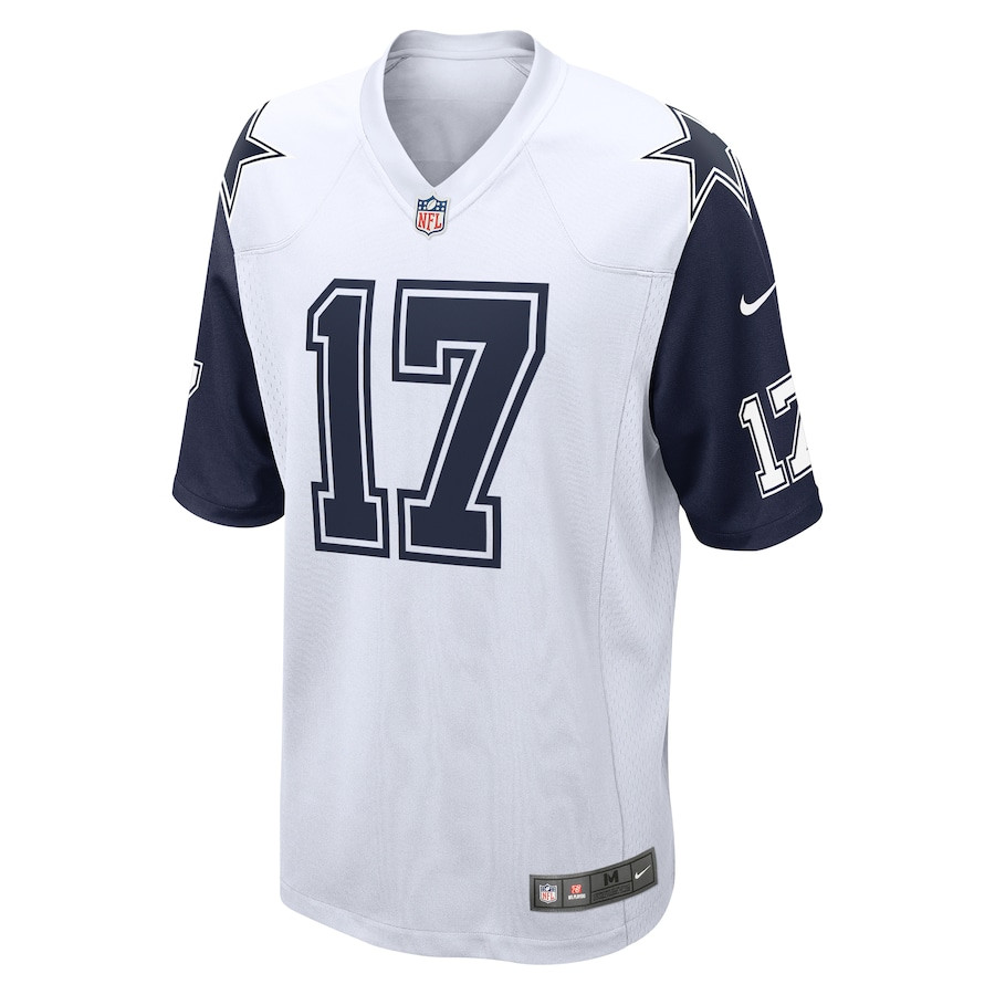 Brandon Aubrey 17 Dallas Cowboys Team Game White NFL Jersey Men's