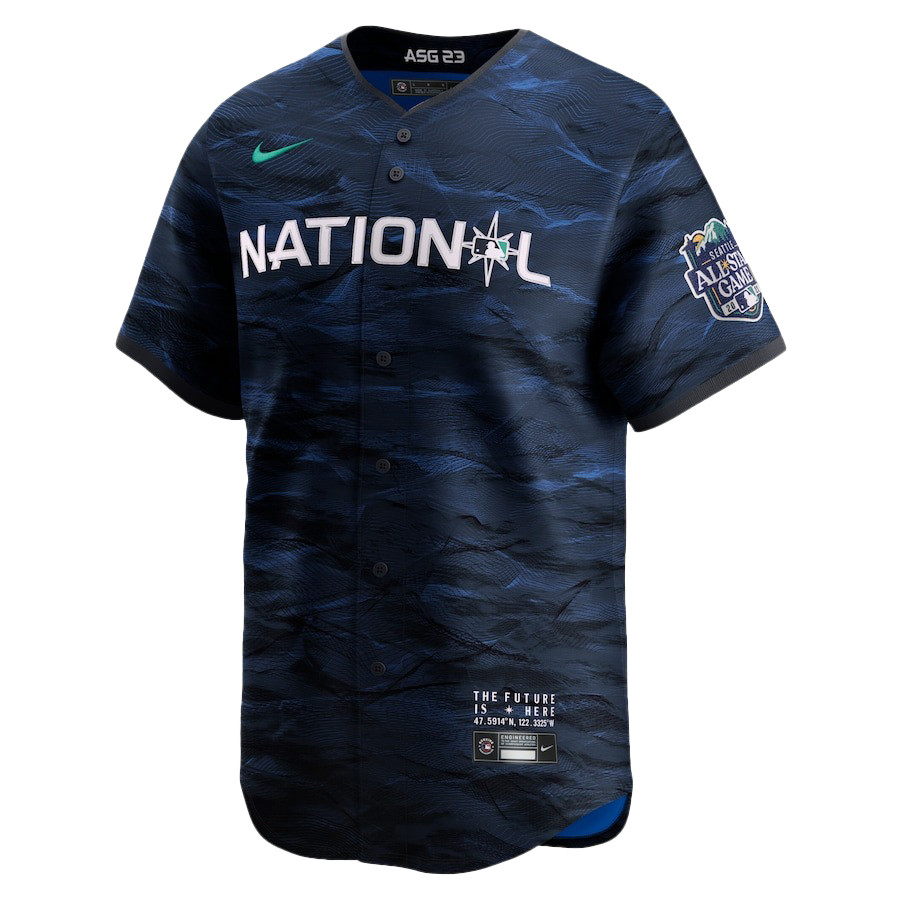 Juan Soto 22 San Diego Padres Signed Posture 2023 All Star Game Limited Player Royal MLB Jersey Men's