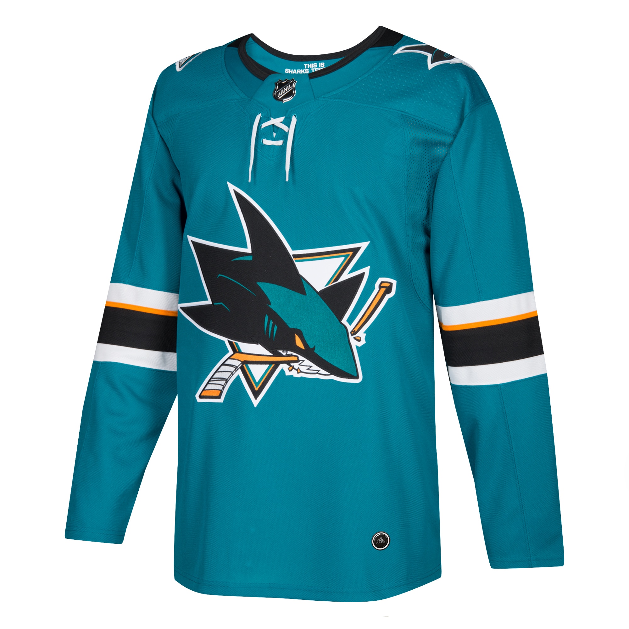 San Jose Sharks Teal Home Blank NHL Jersey Men's