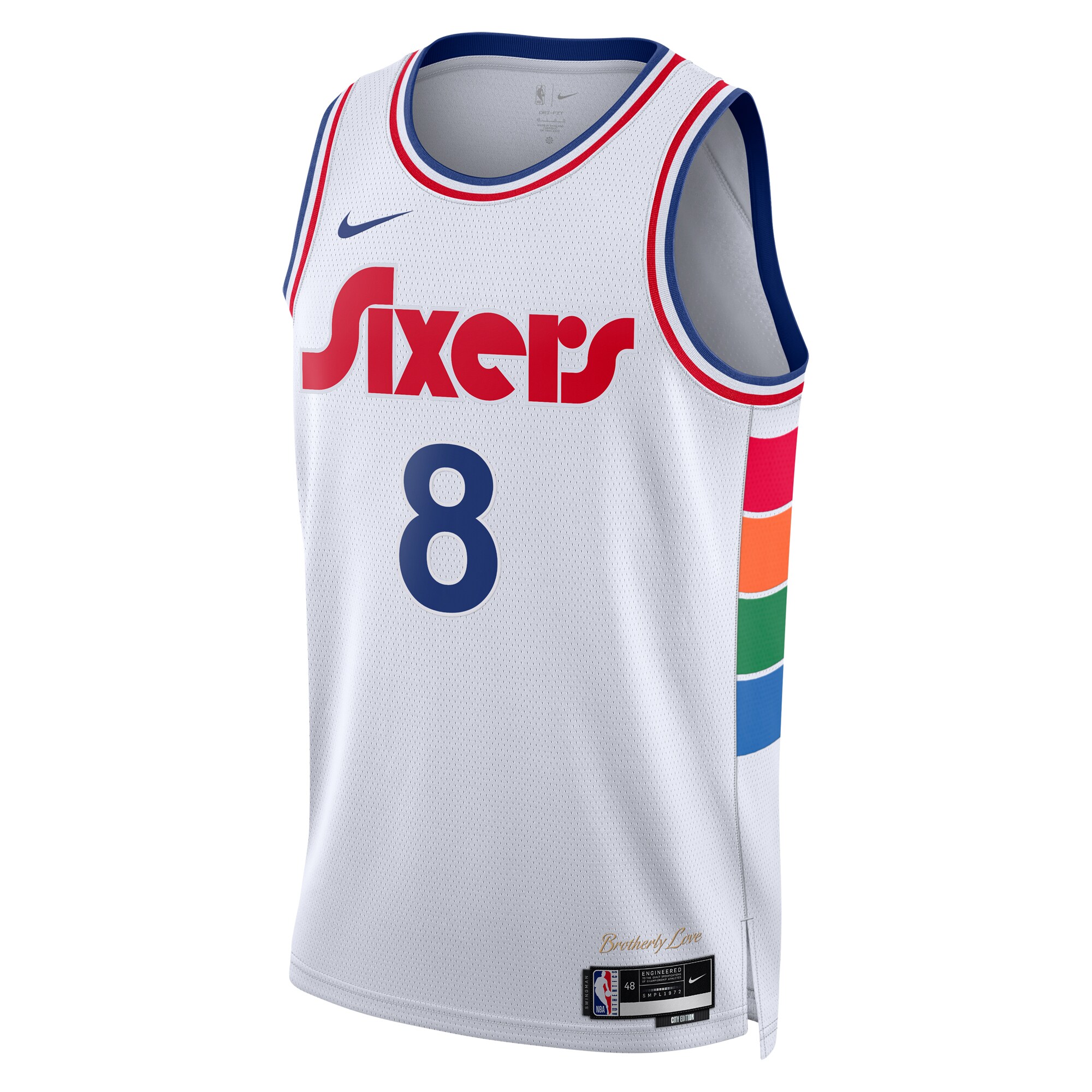 Philadelphia 76ers City Edition Swingman 202 White Paul Georg Unisex NBA Jersey Unisex