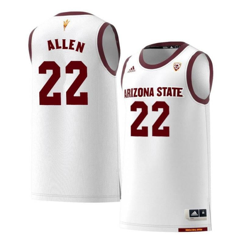 22 Andre Alle White Retro Arizona State Sun Devils NCAA Jersey Men's