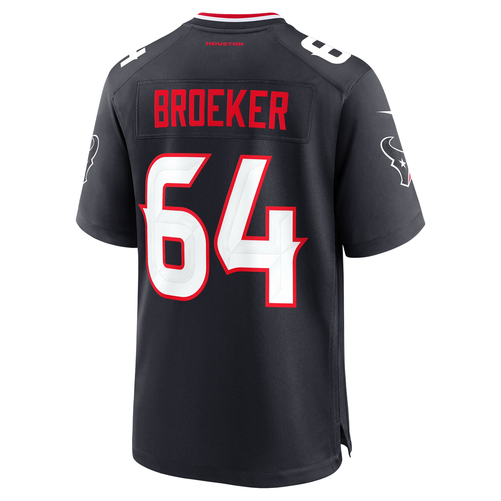 Houston Texans Nick Broeker Navy Team Game NFL Jersey Men's