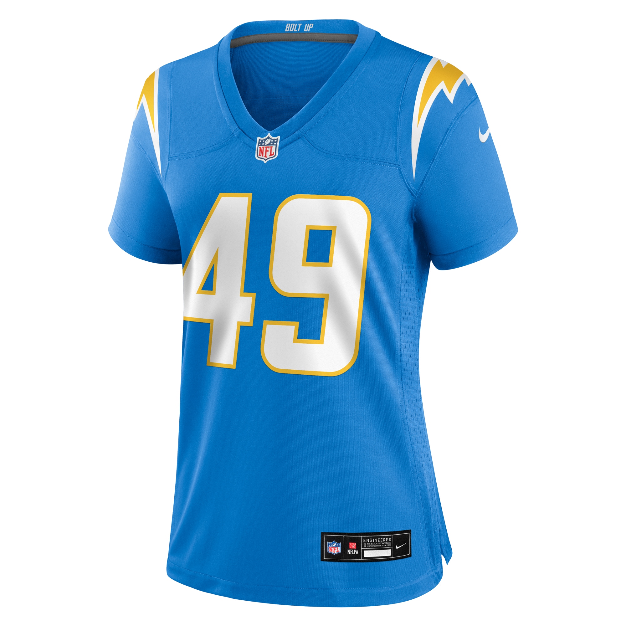 Los Angeles Chargers John Kelly Jr. Powder Blue Team Game NFL Jersey Women's