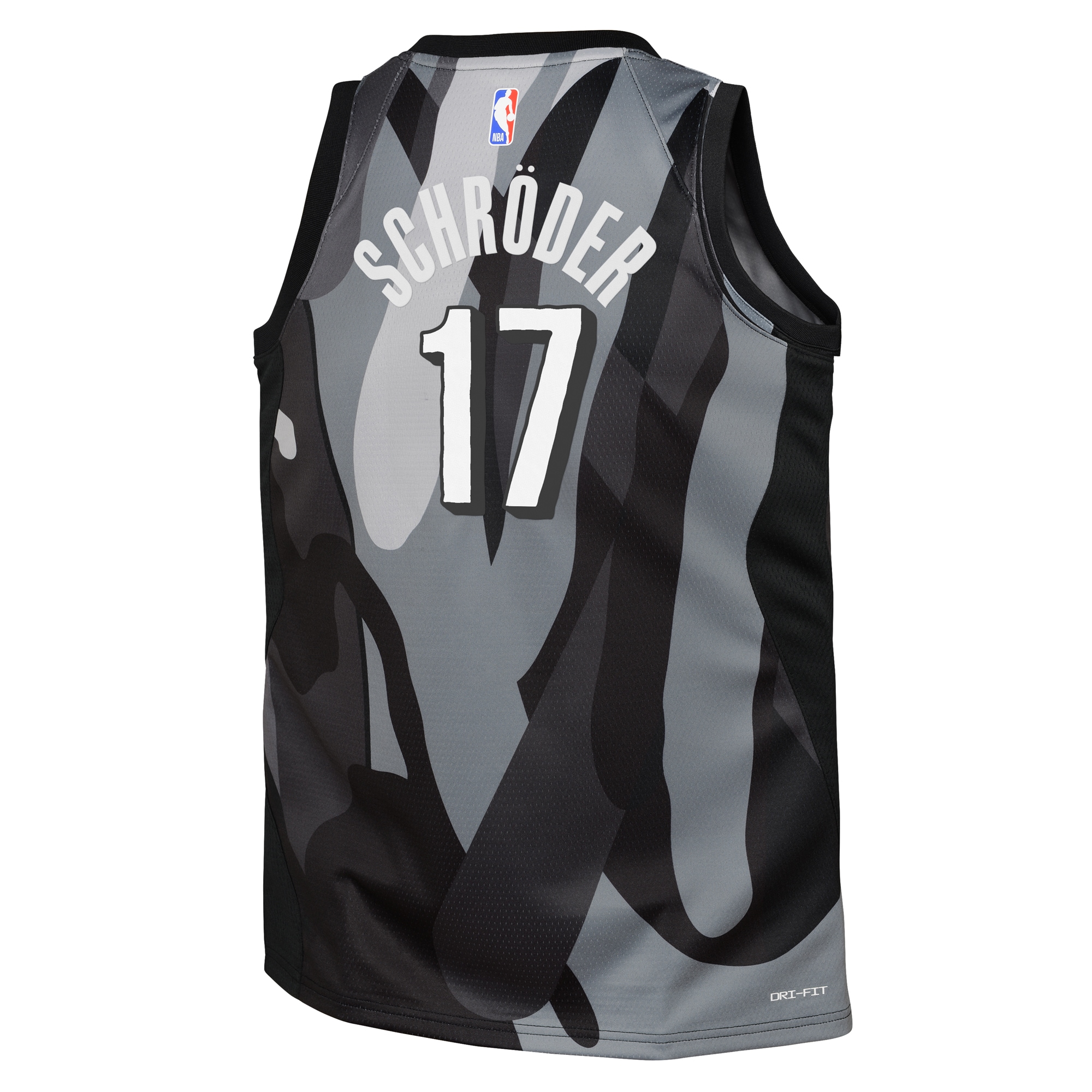 Brooklyn Nets City Edition Swingman 2024 Silver Dennis Schrode NBA Jersey Youth