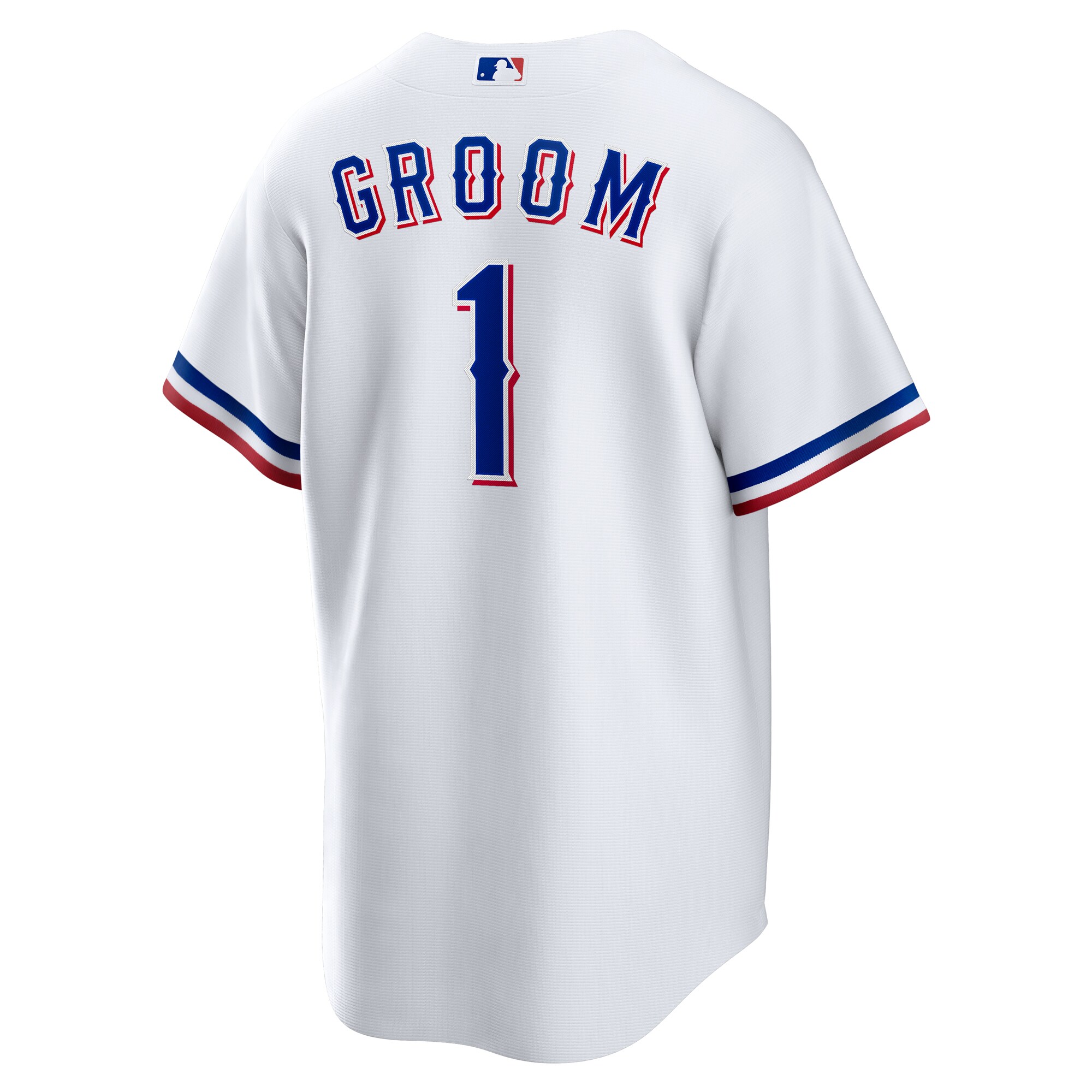 Texas Rangers White #1 Groom Home MLB Jersey Men's