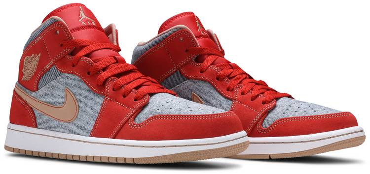 Air Jordan 1 Mid Denim Red DM4352-600