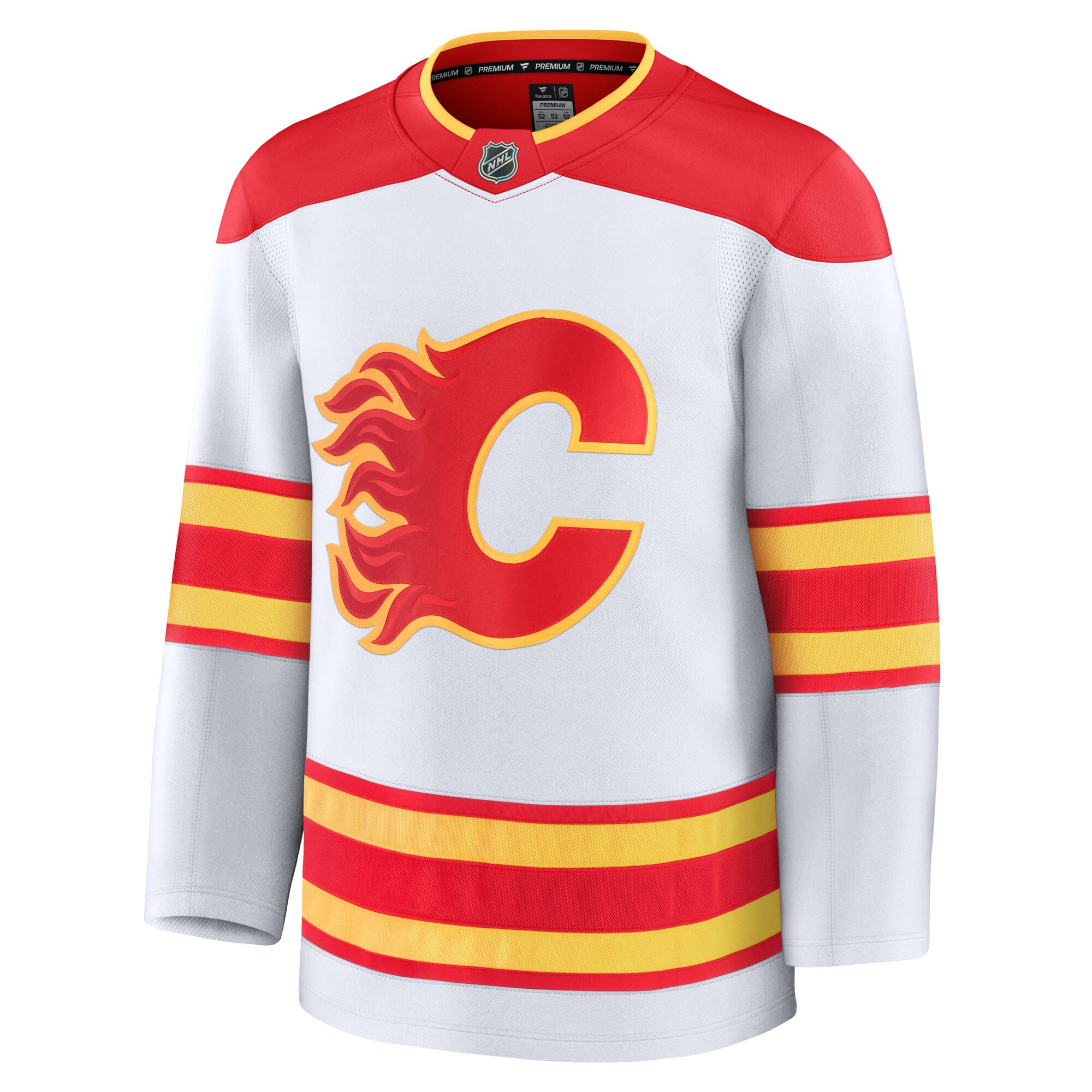 Calgary Flames White Away Premium NHL Jersey Men's