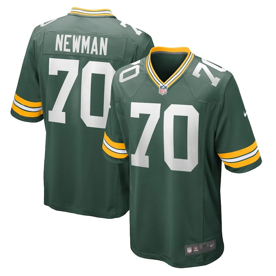 Royce Newman 70 Green Bay Packers Game Green NFL Jersey Men's