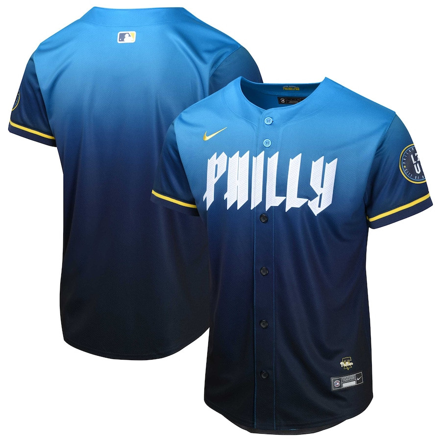 Philadelphia Phillies 2024 City Connect Limited Blue MLB Jersey Youth