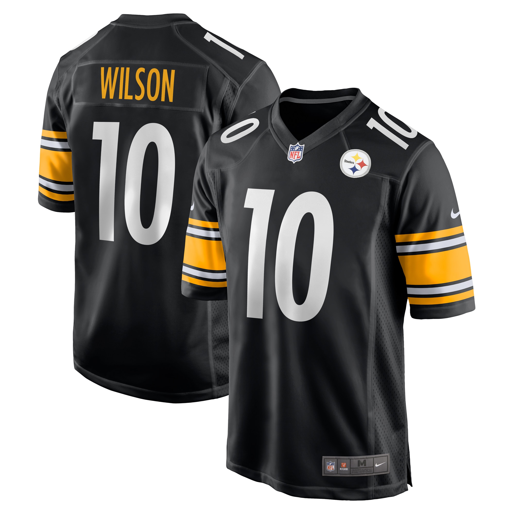 Pittsburgh Steelers Roman Wilson Black Game NFL Jersey Men's