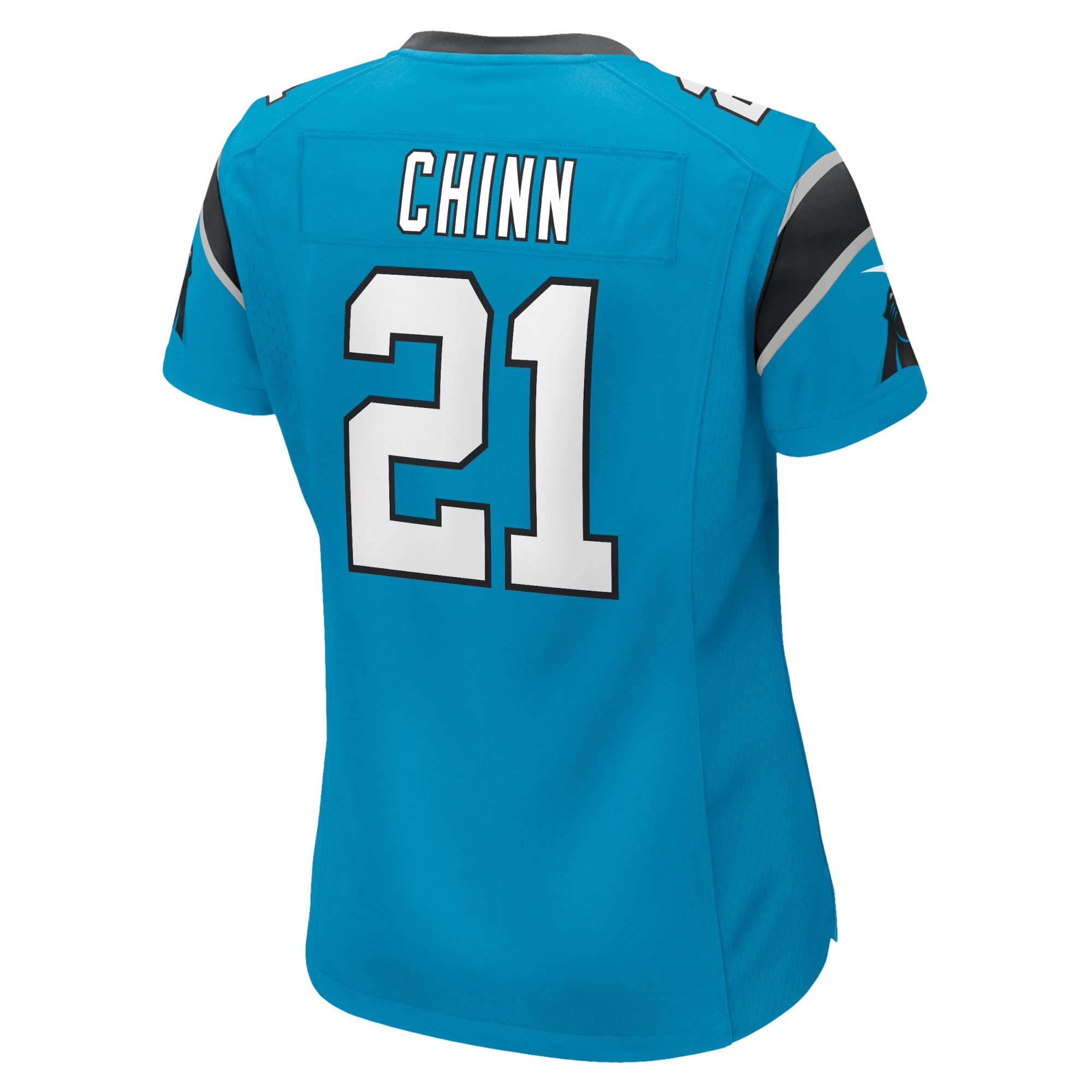 Carolina Panthers Jeremy Chinn Blue Player Game NFL Jersey Women's