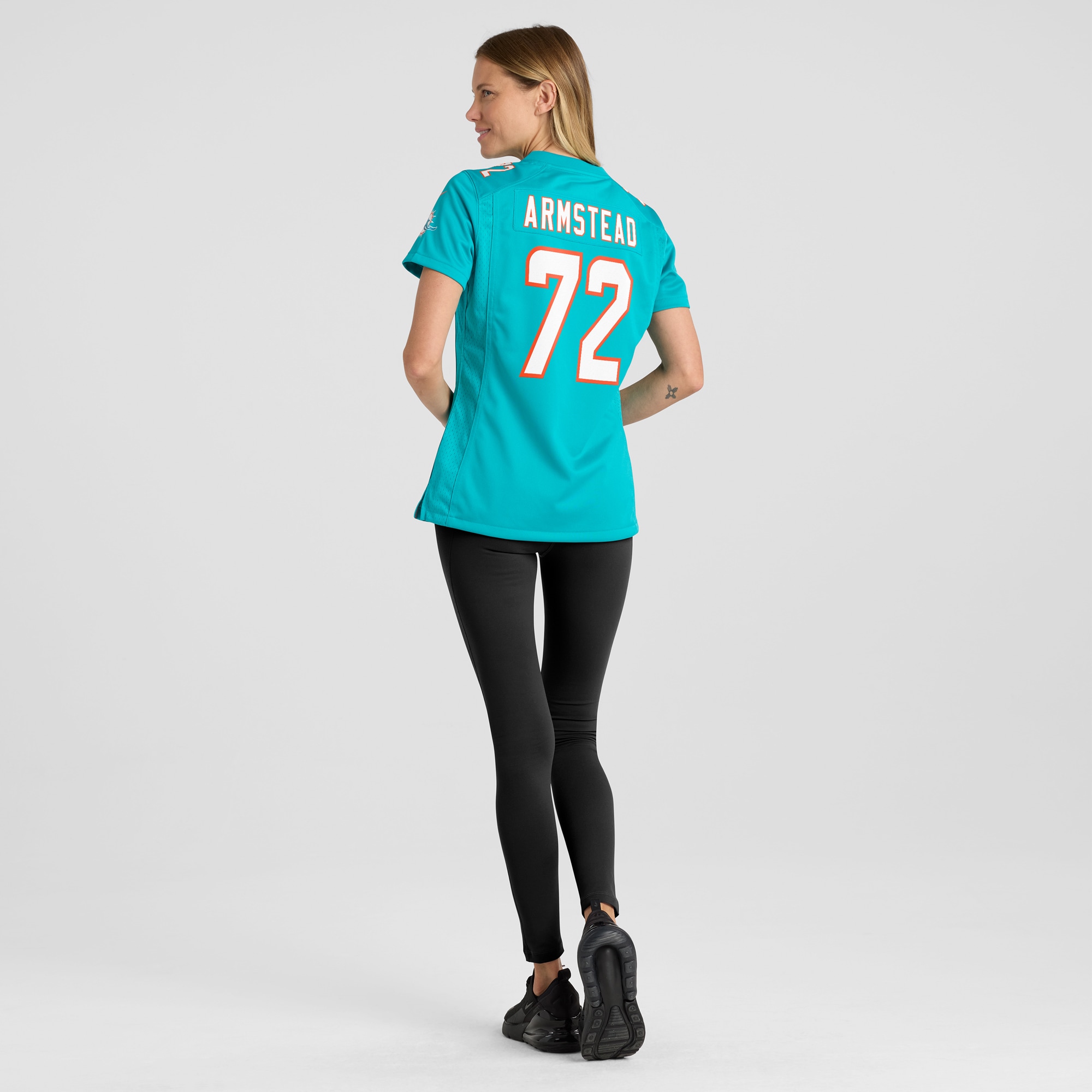 Miami Dolphins Terron Armstead Aqua Game NFL Jersey Women's