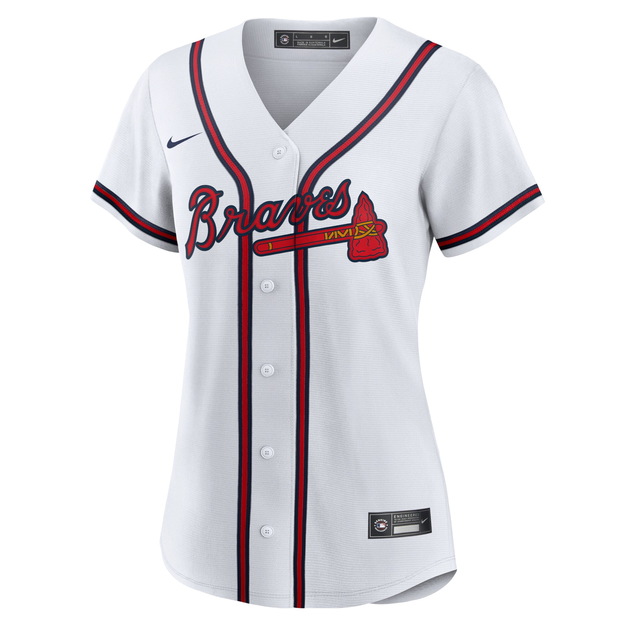 Atlanta Braves Ronald Acuna Jr. White Home Player MLB Jersey Women's