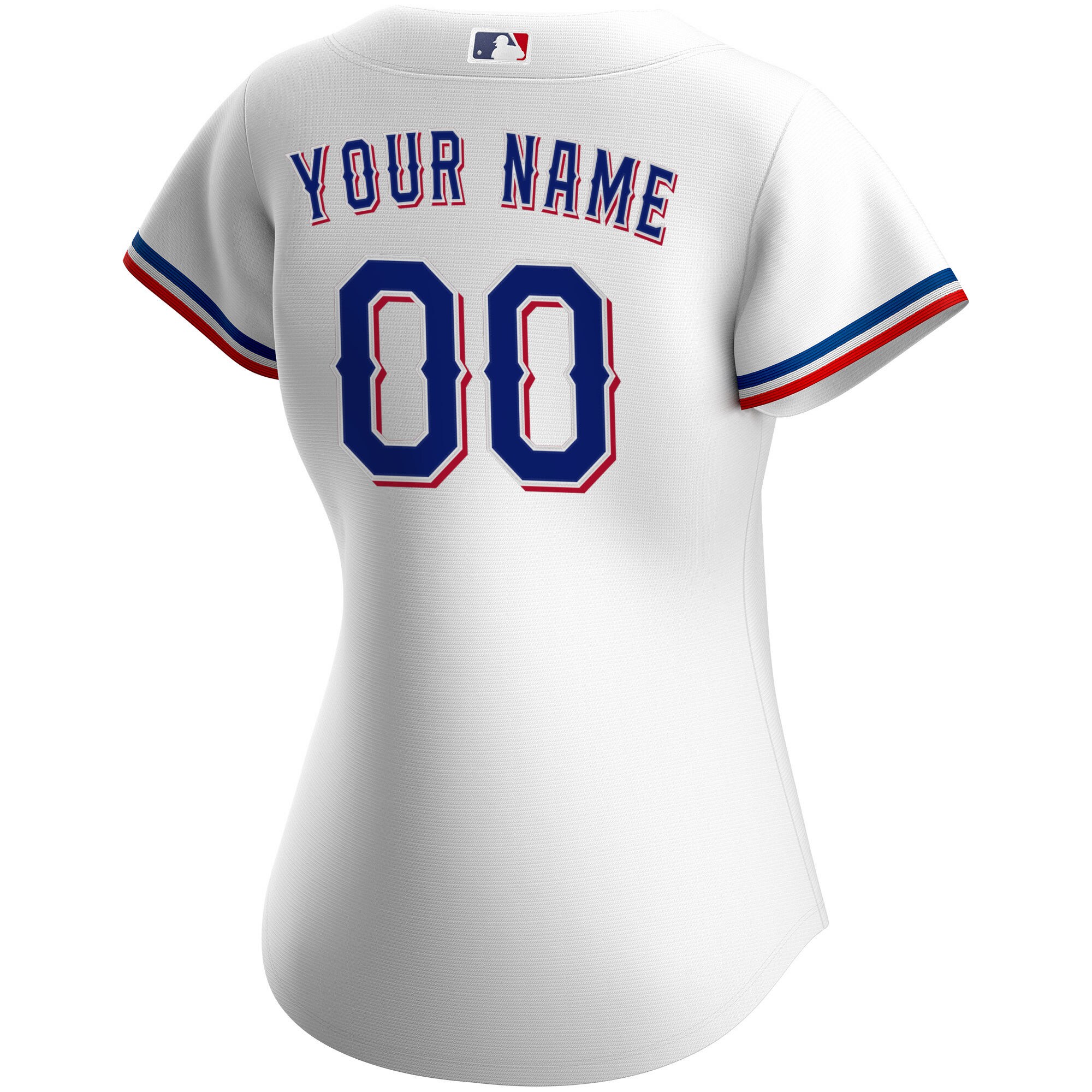 Texas Rangers White Home Custom MLB Jersey Women's