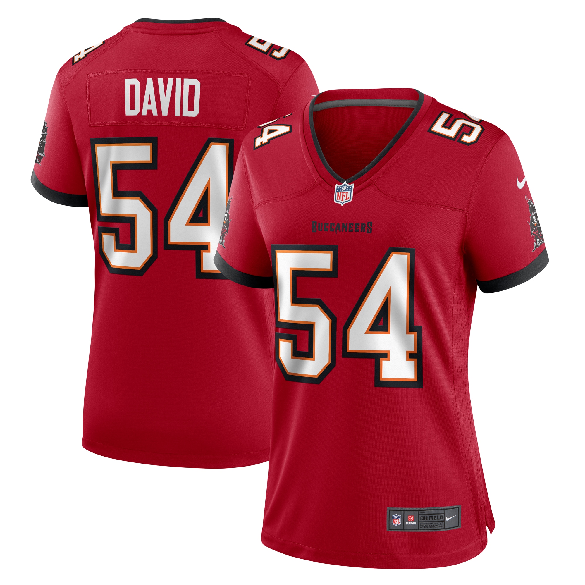 Tampa Bay Buccaneers Lavonte David Red Game NFL Jersey Women's
