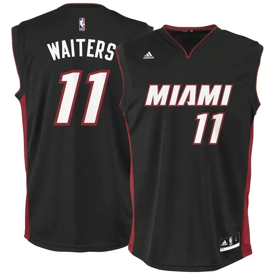 Dion Waiters Miami Heat Road Black NBA Jersey Men's