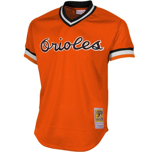 Baltimore Orioles Cal Ripken Jr Mitchell Ness Orange 1988 Cooperstown Collection Mesh Batting Practice MLB Jersey Men's