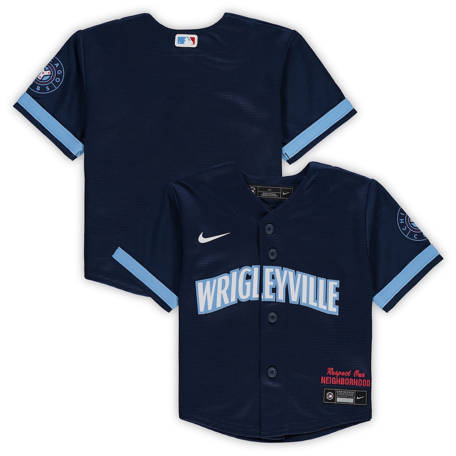 Chicago Cubs Infant MLB City Connect Jersey Navy