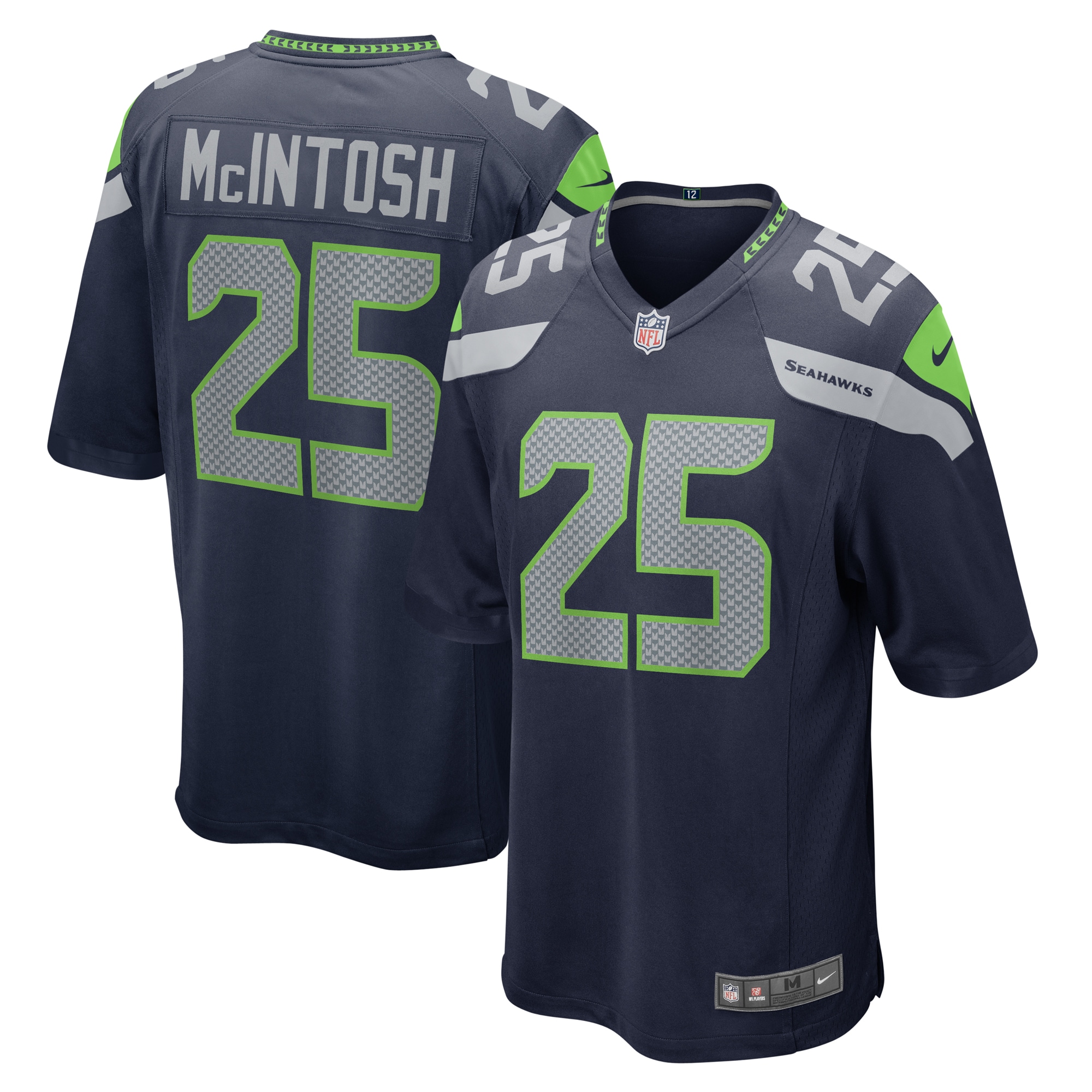 Kenny McIntosh Seattle Seahawks Nike Game Jersey - College Navy
