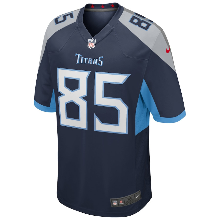 Derrick Mason 85 Tennessee Titans Game Retired Navy NFL Jersey Men's