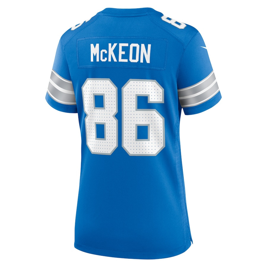 Sean McKeon 86 Detroit Lions Game Blue NFL Jersey Women's