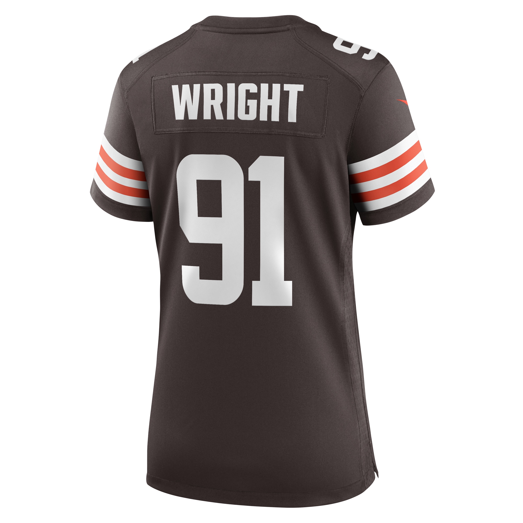 Cleveland Browns Alex Wright Brown Team Game NFL Jersey Women's